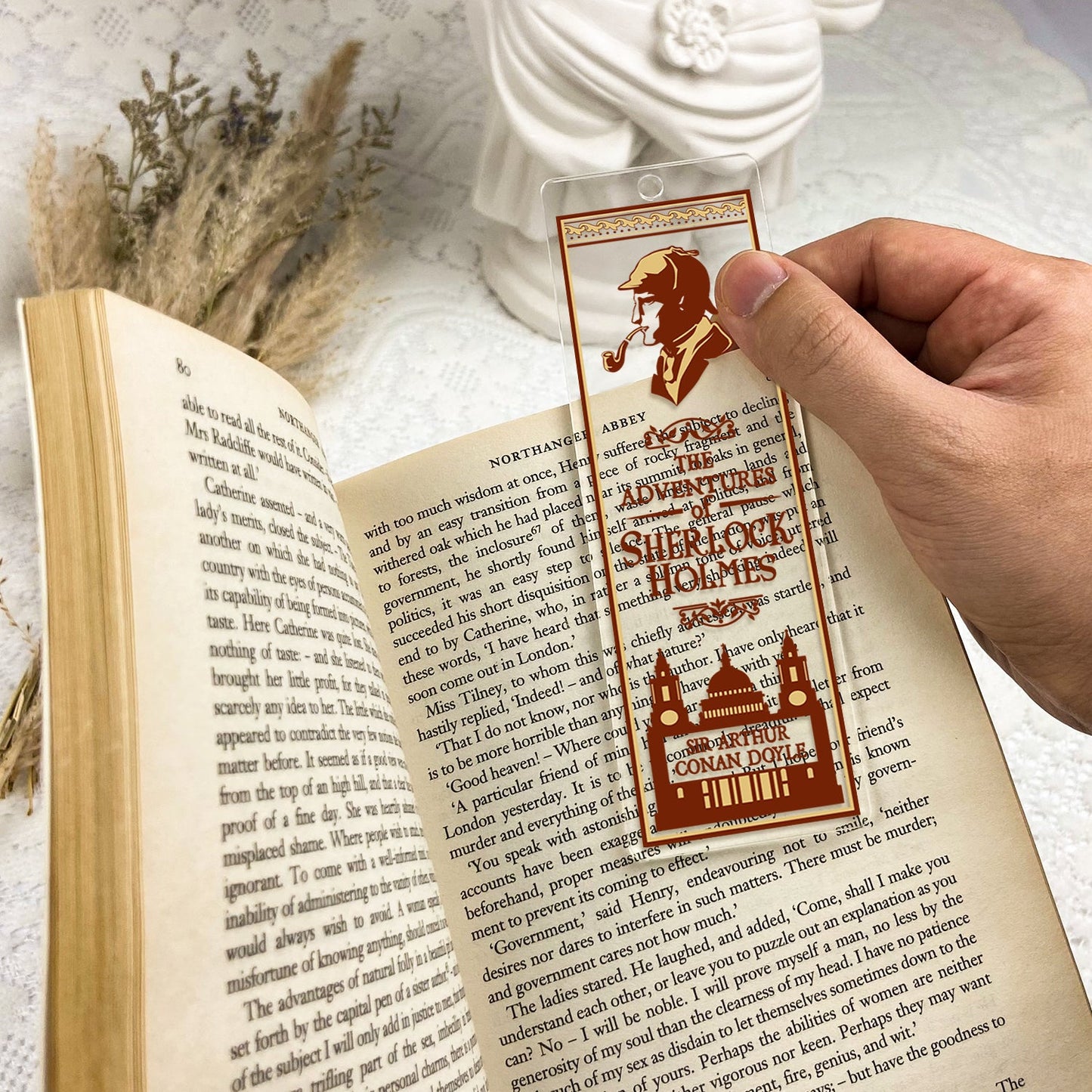 NORDORA The Adventures of Sherlock Holmes Acrylic Bookmark