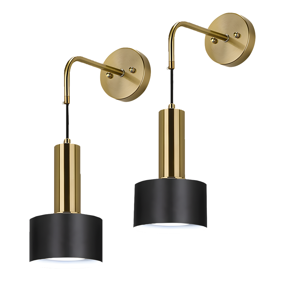 NORDORA GLOWDROP WIRELESS WALL SCONCES (SET OF 2 + 2 BULBS FREE)