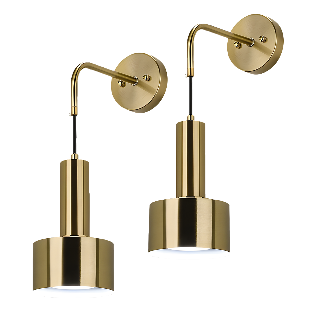 NORDORA GLOWDROP WIRELESS WALL SCONCES (SET OF 2 + 2 BULBS FREE)