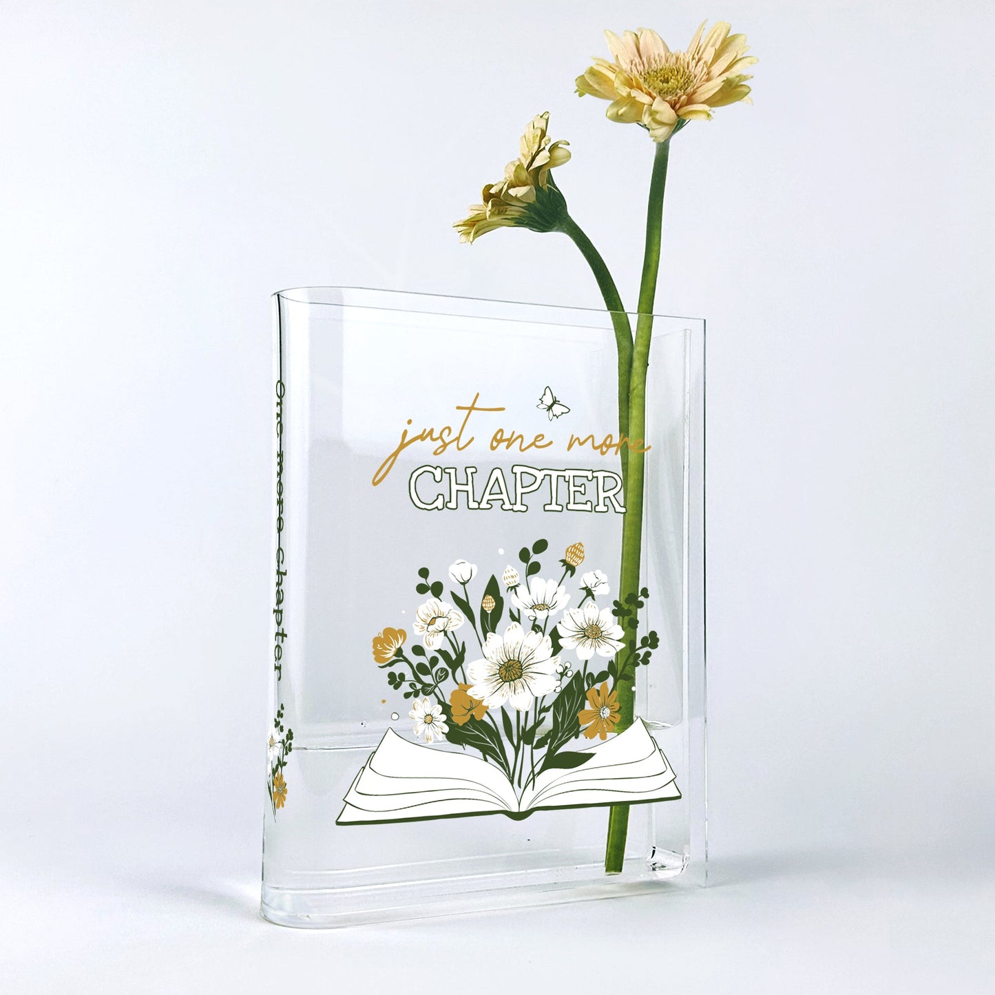 NORDORA Just One More Chapter Acrylic Book Vase