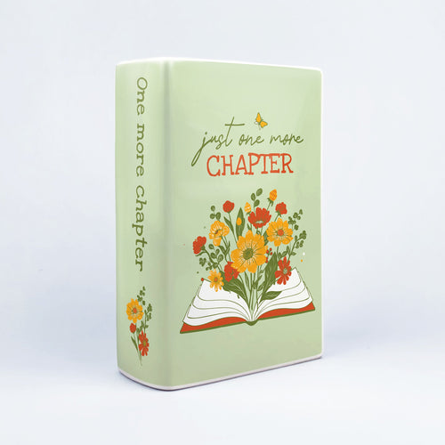 NORDORA Just One More Chapter Ceramic Book Vase