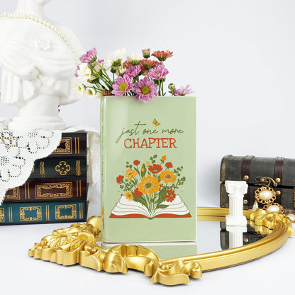 NORDORA Just One More Chapter Ceramic Book Vase