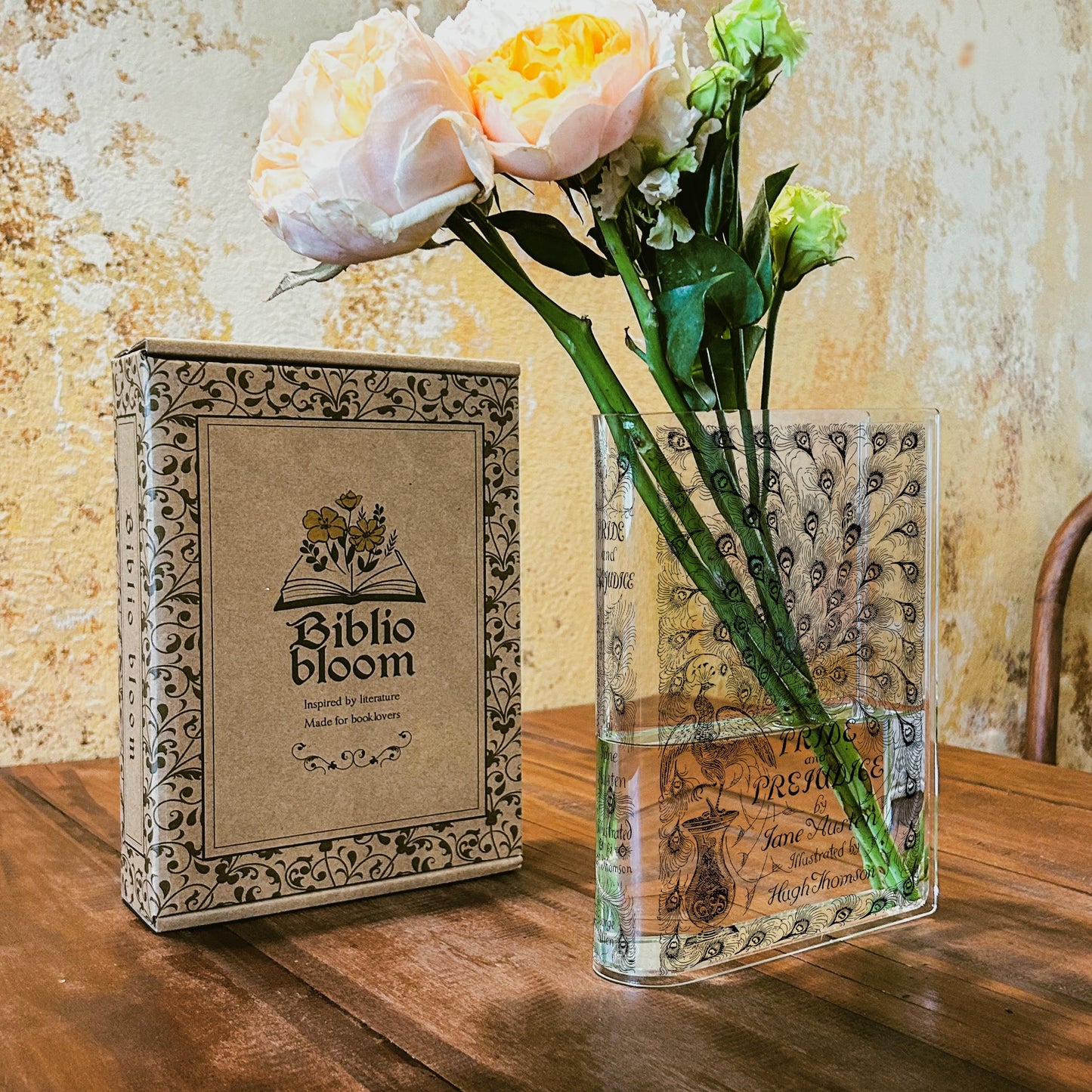 NORDORA Pride and Prejudice Acrylic Book Vase