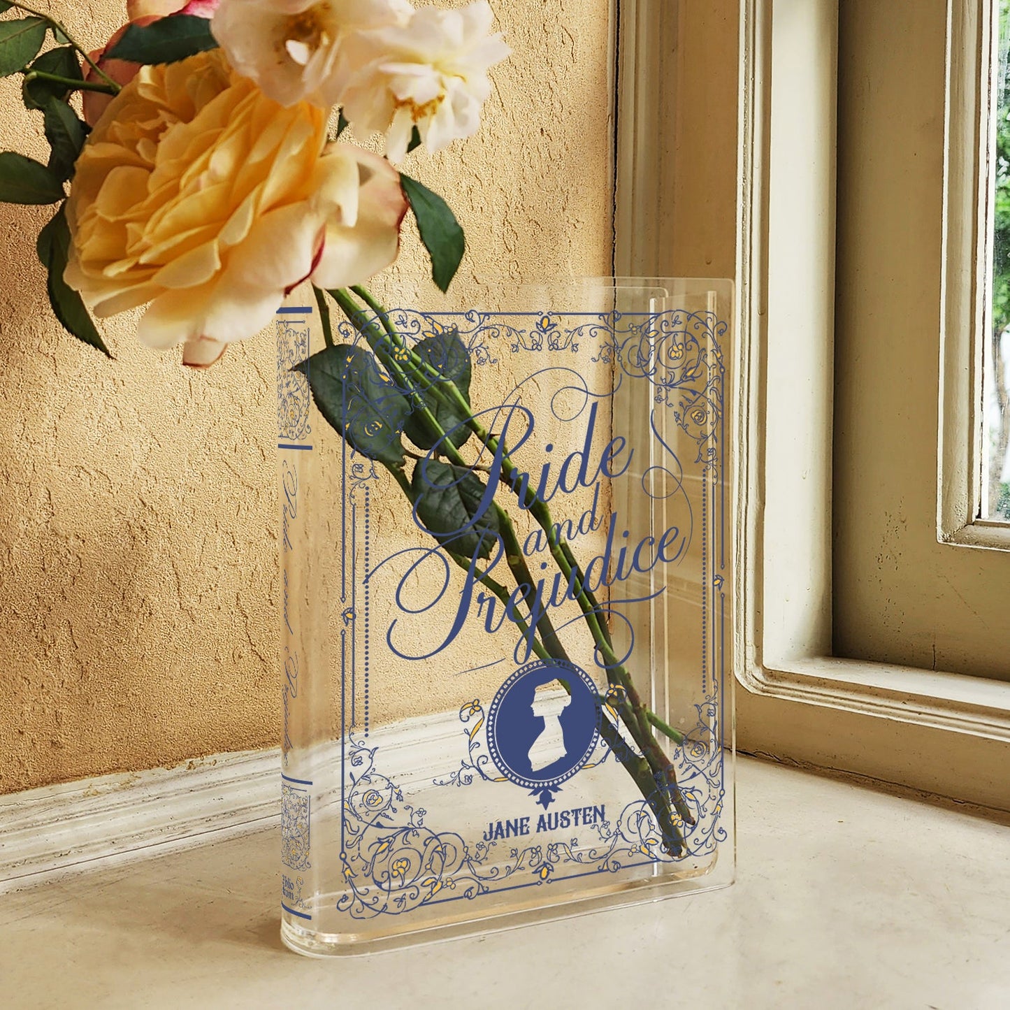 NORDORA Pride and Prejudice Acrylic Book Vase - II