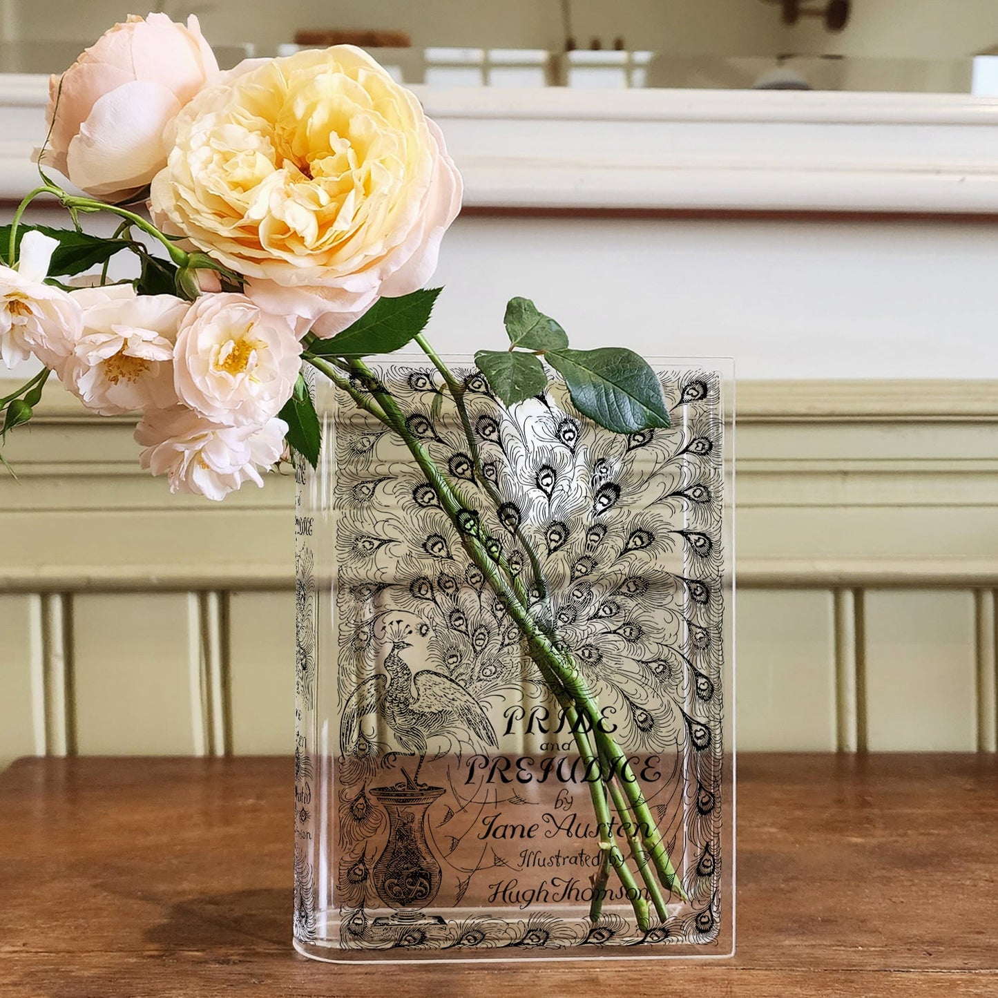 NORDORA Pride and Prejudice Acrylic Book Vase