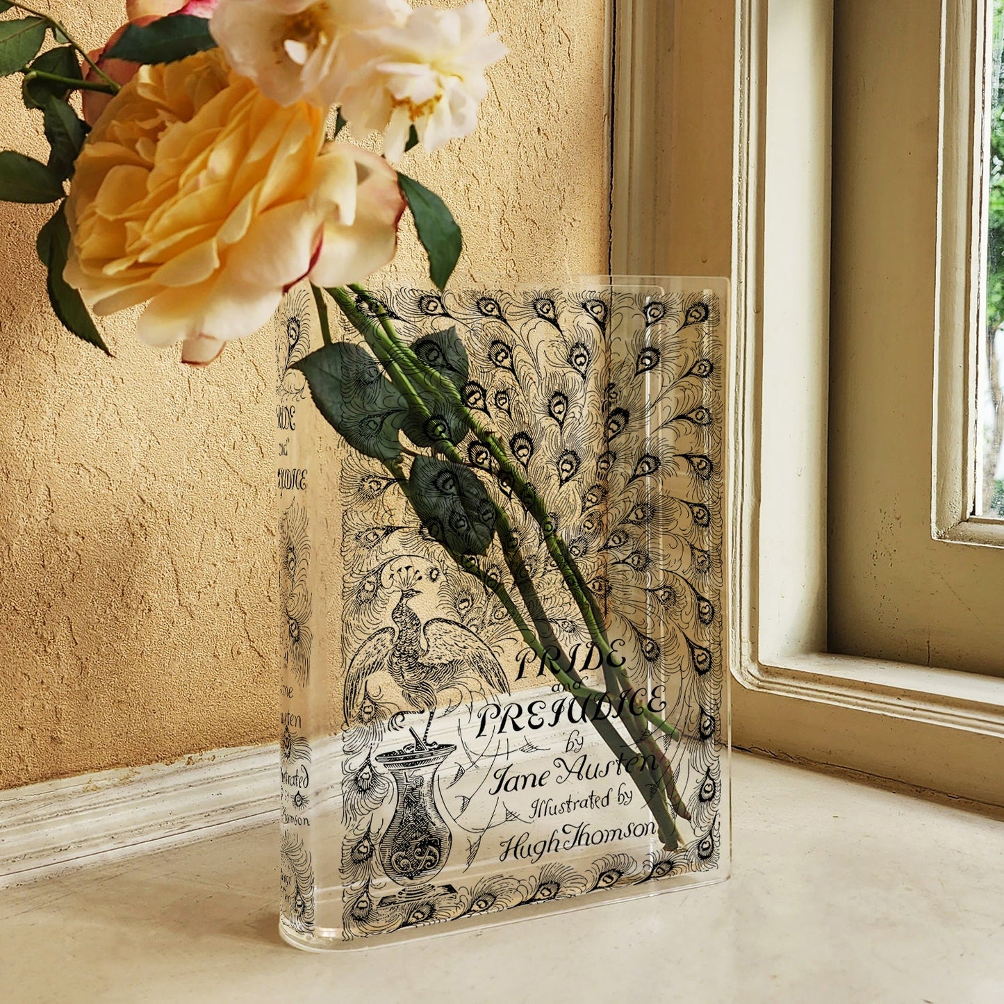 NORDORA Pride and Prejudice Acrylic Book Vase
