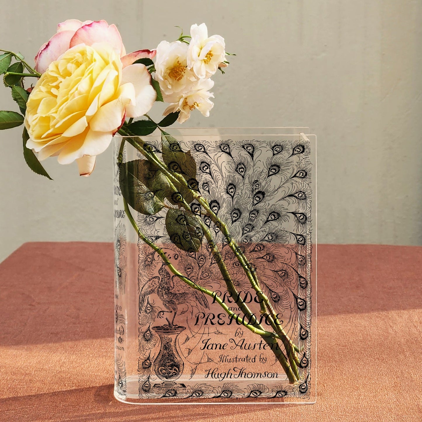 NORDORA Pride and Prejudice Acrylic Book Vase