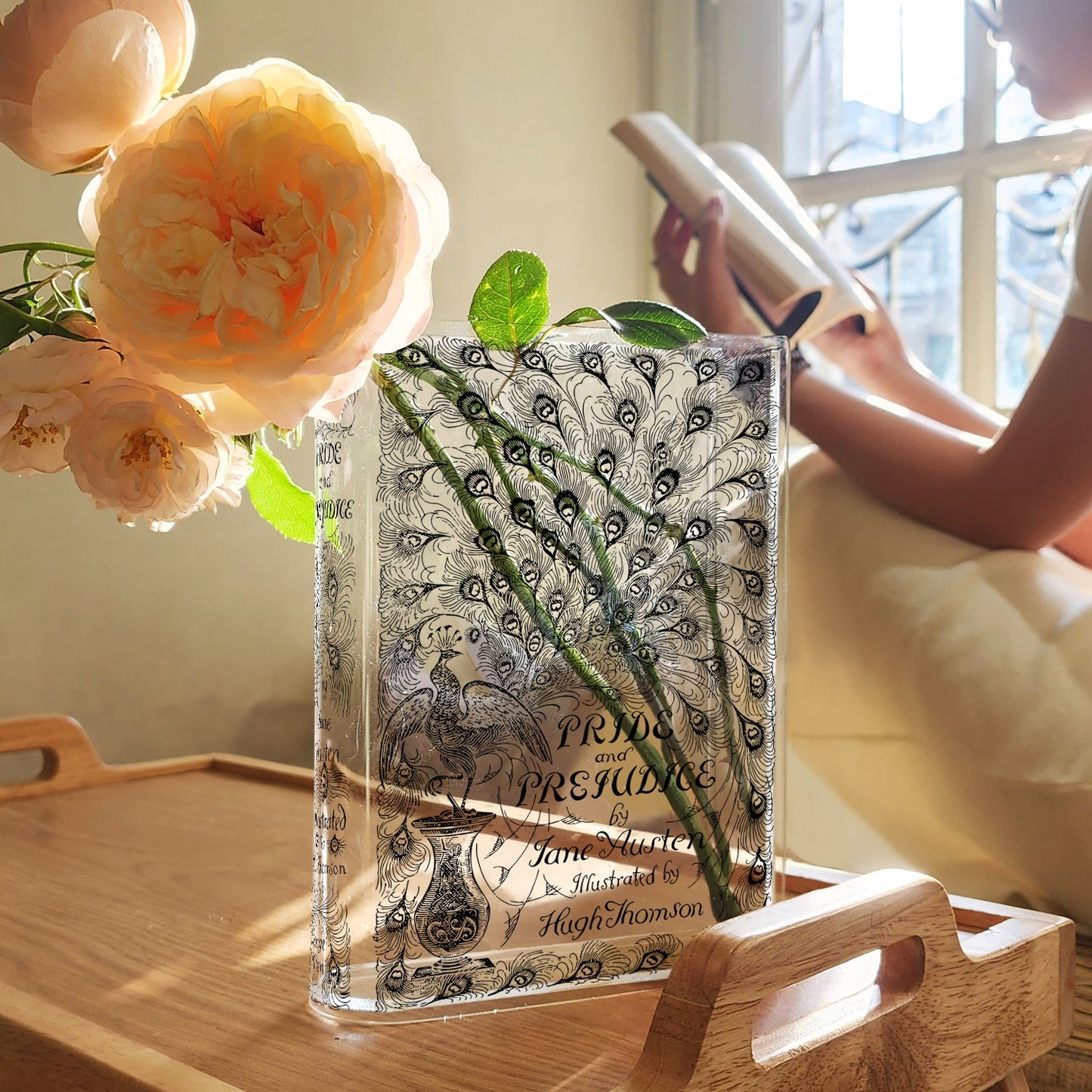 NORDORA Pride and Prejudice Acrylic Book Vase