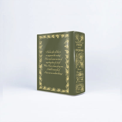 NORDORA Pride and Prejudice Ceramic Book Vase