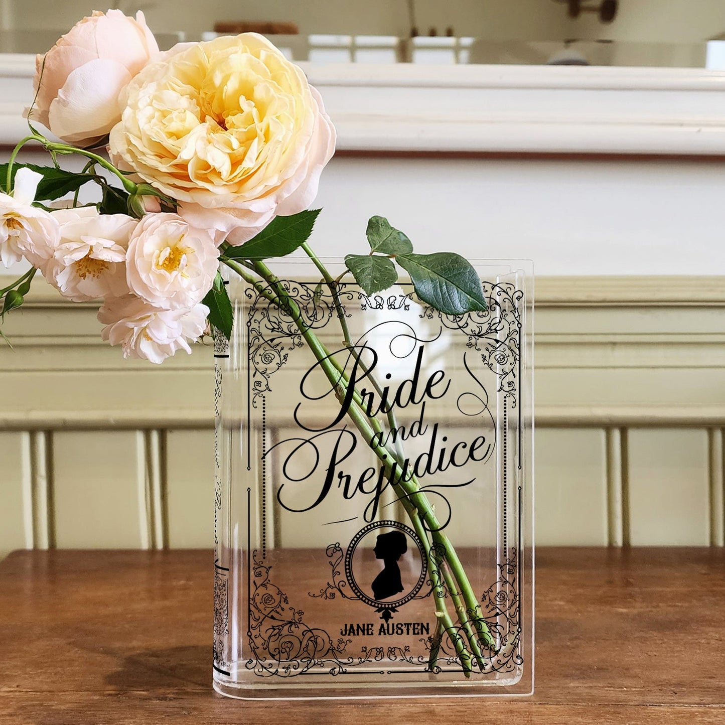 NORDORA Pride and Prejudice Acrylic Book Vase - II