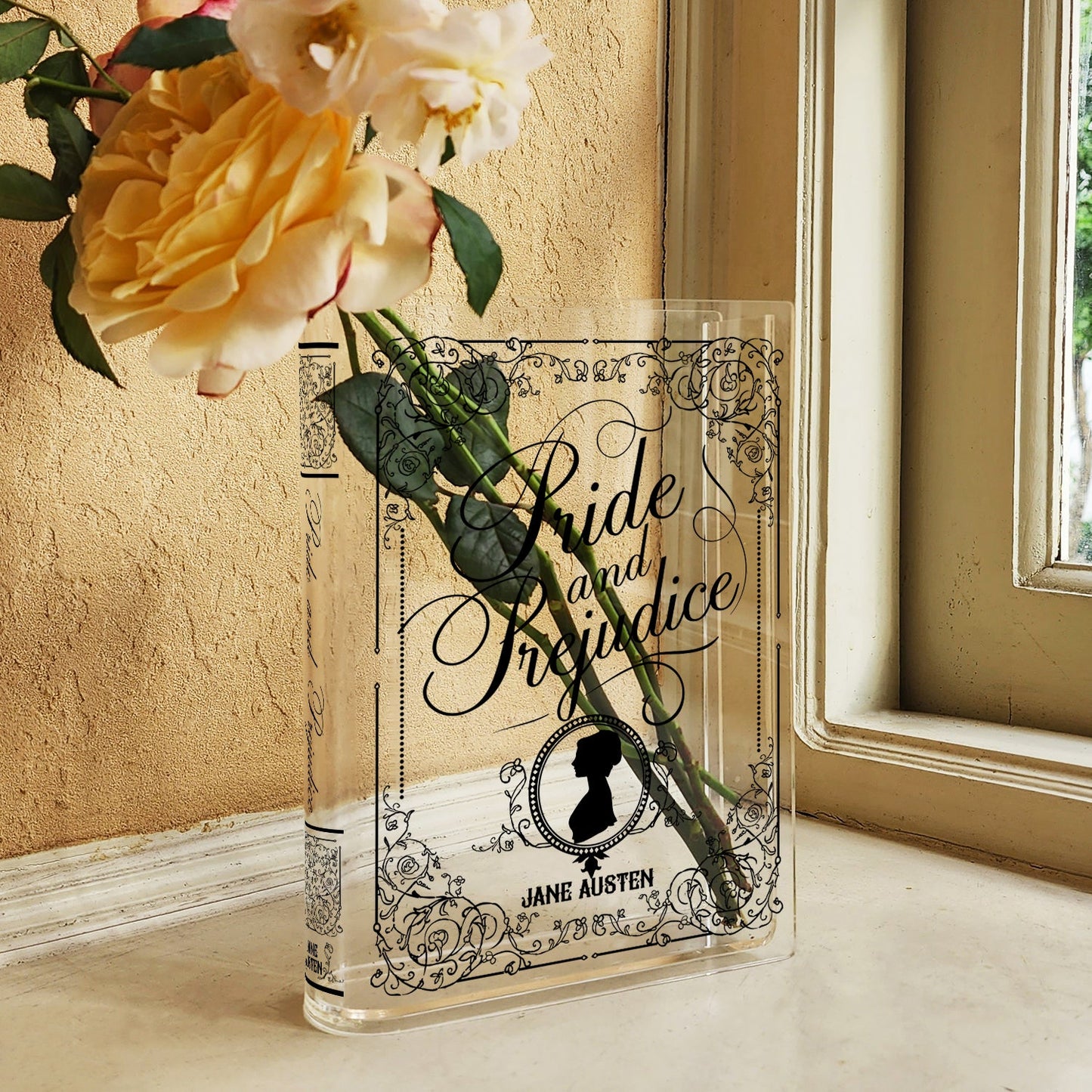 NORDORA Pride and Prejudice Acrylic Book Vase - II