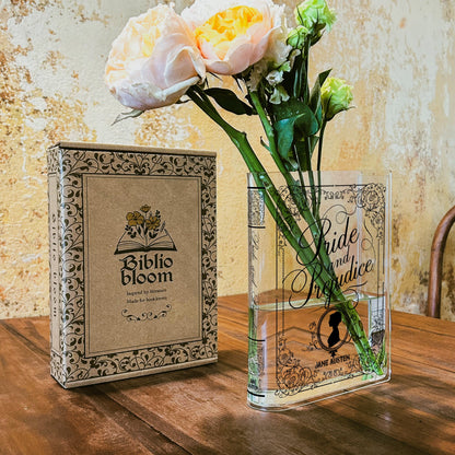 NORDORA Pride and Prejudice Acrylic Book Vase - II