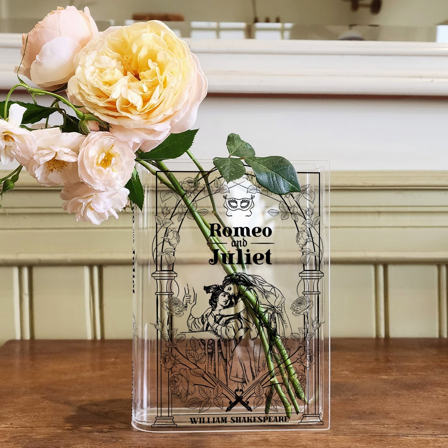 NORDORA Romeo and Juliet Acrylic Book Vase