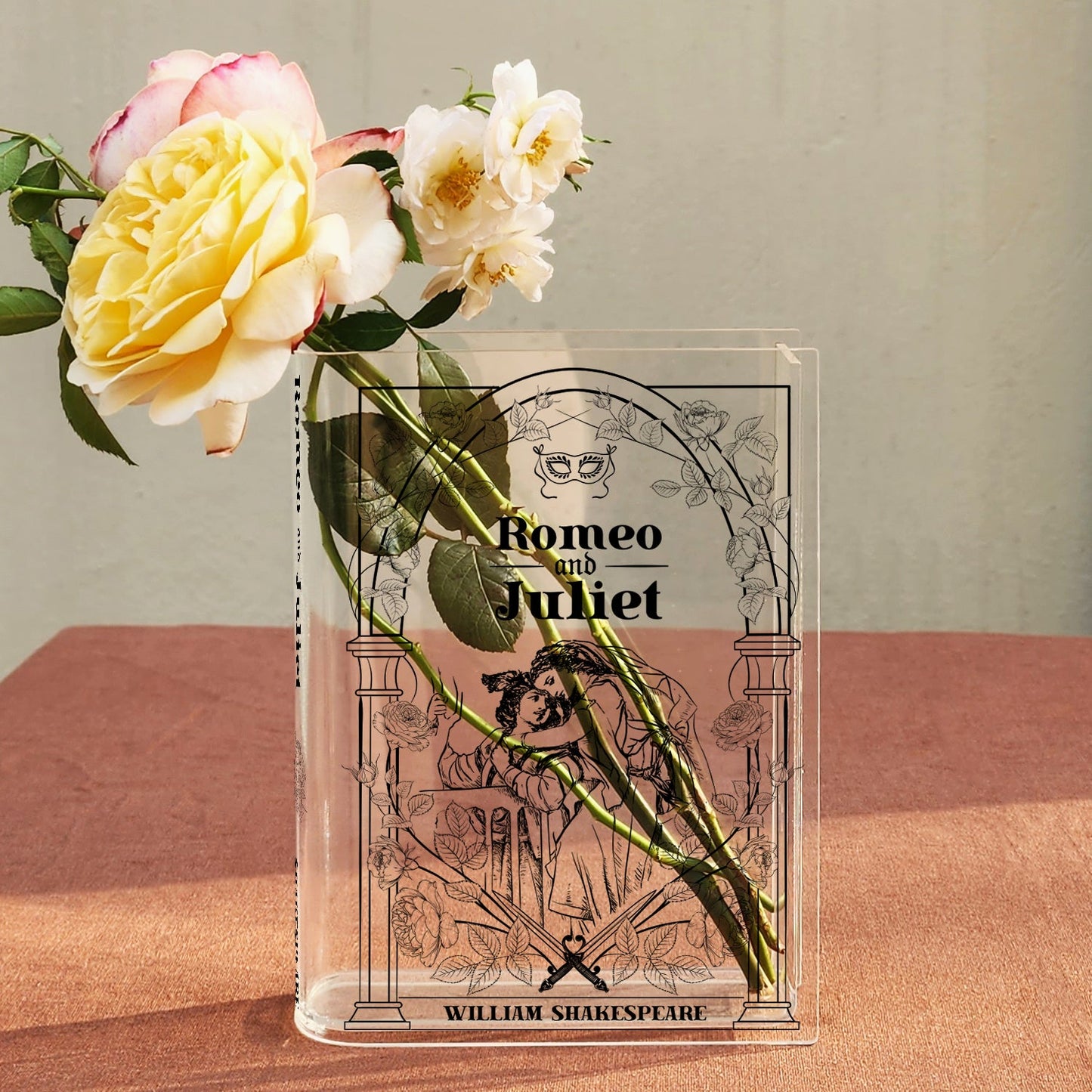 NORDORA Romeo and Juliet Acrylic Book Vase