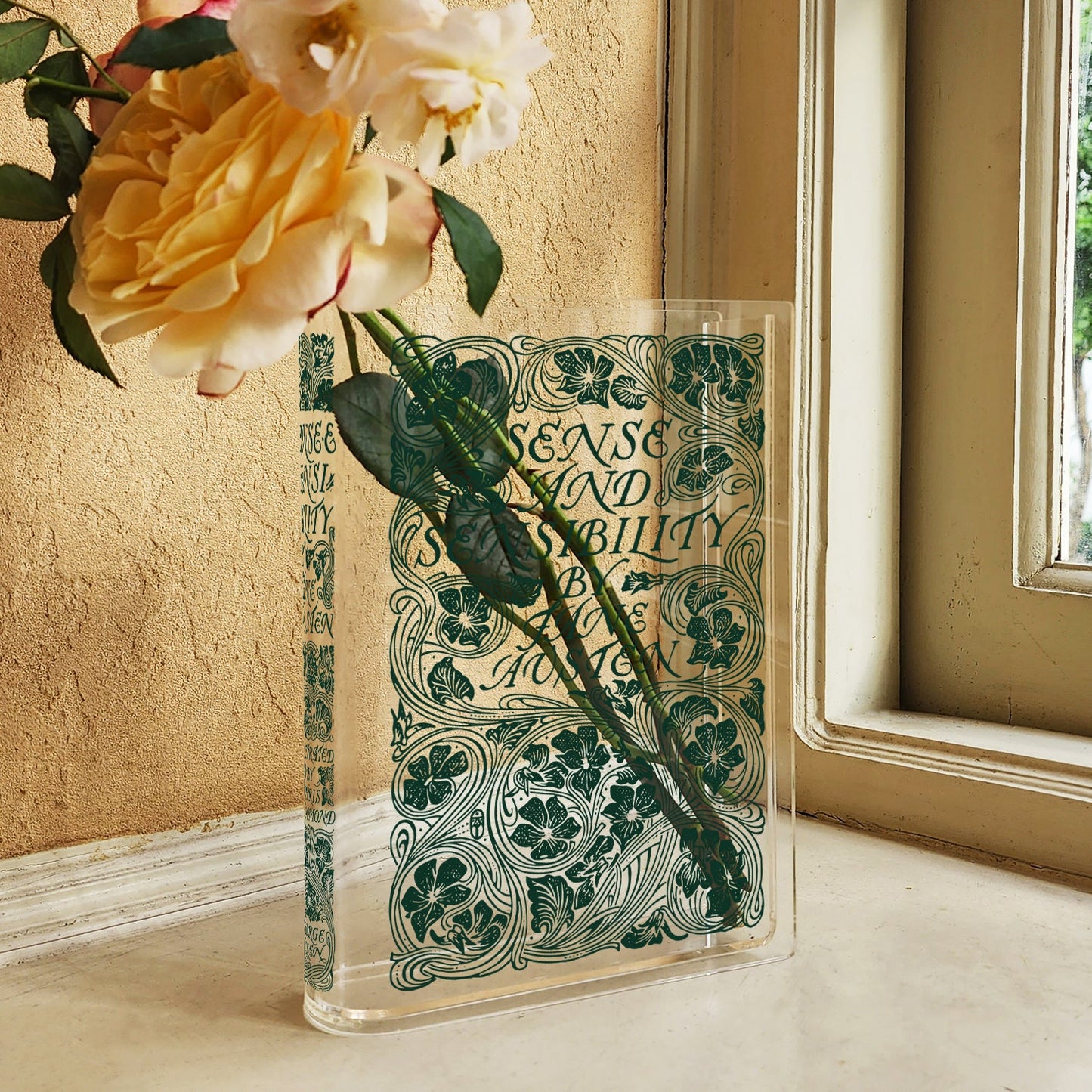 NORDORA Sense and Sensibility Acrylic Book Vase