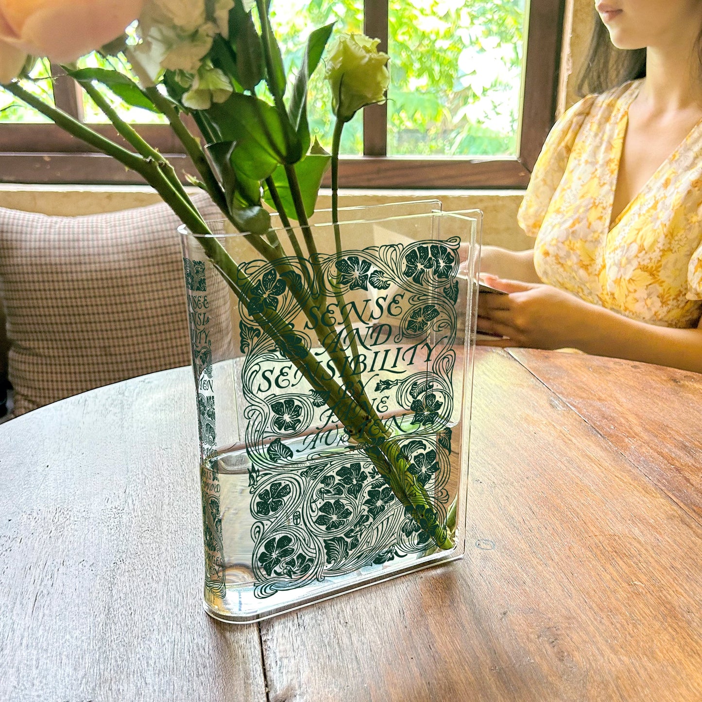 NORDORA Sense and Sensibility Acrylic Book Vase
