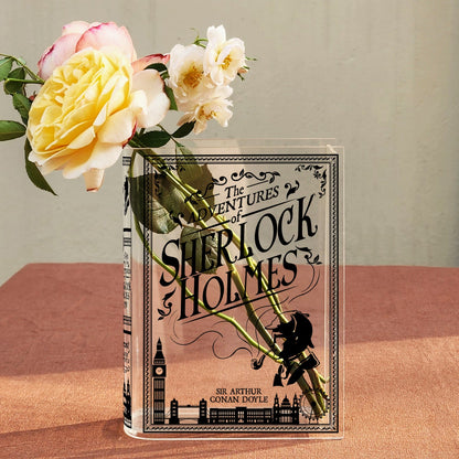 NORDORA The Adventures of Sherlock Holmes Acrylic Book Vase