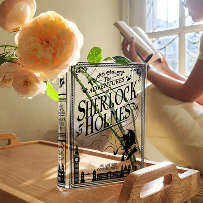 NORDORA The Adventures of Sherlock Holmes Acrylic Book Vase