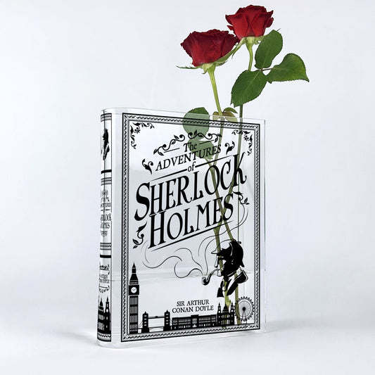 NORDORA The Adventures of Sherlock Holmes Acrylic Book Vase