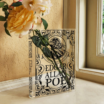 NORDORA The Complete Tales and Poems of Edgar Allan Poe Acrylic Book Vase