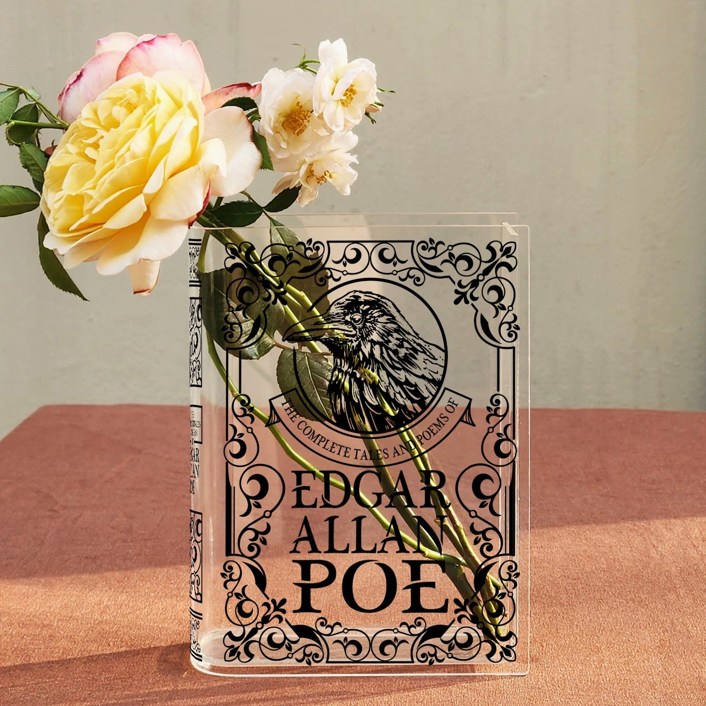 NORDORA The Complete Tales and Poems of Edgar Allan Poe Acrylic Book Vase