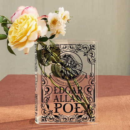 NORDORA The Complete Tales and Poems of Edgar Allan Poe Acrylic Book Vase