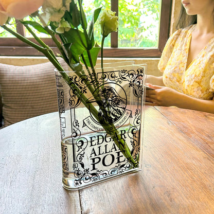 NORDORA The Complete Tales and Poems of Edgar Allan Poe Acrylic Book Vase