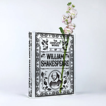 NORDORA The Complete Works of William Shakespeare Acrylic Book Vase