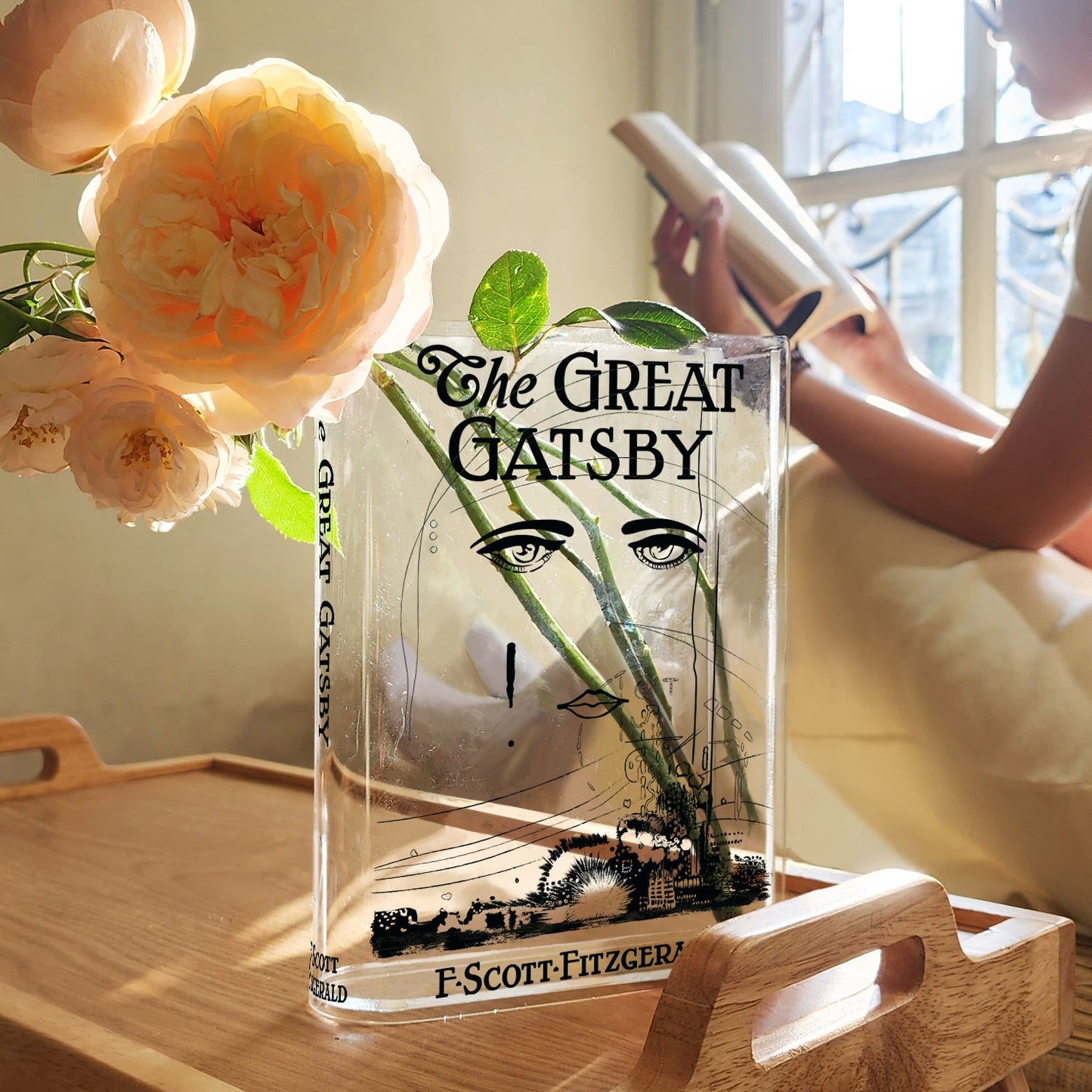 NORDORA The Great Gatsby Acrylic Book Vase