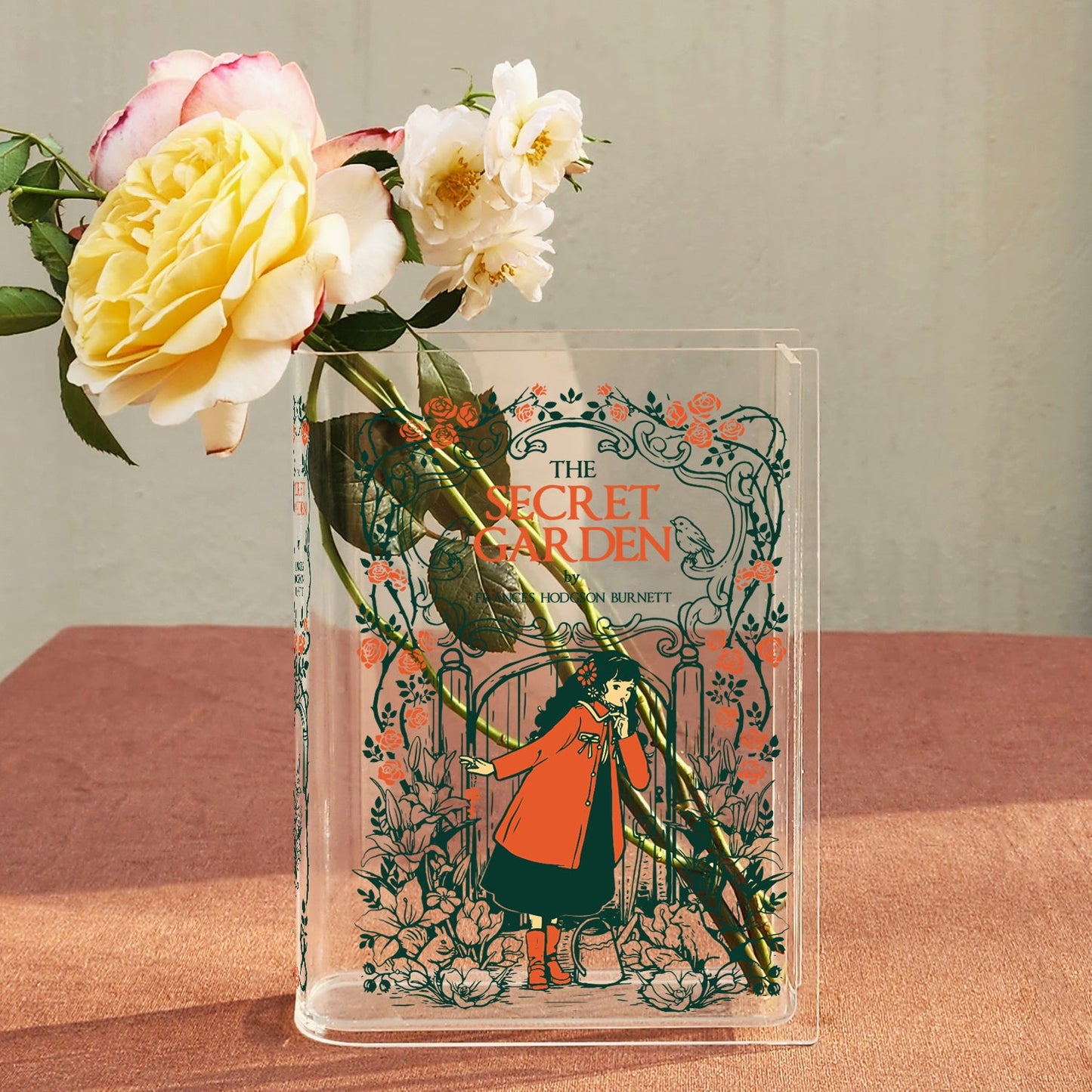 NORDORA The Secret Garden Acrylic Book Vase