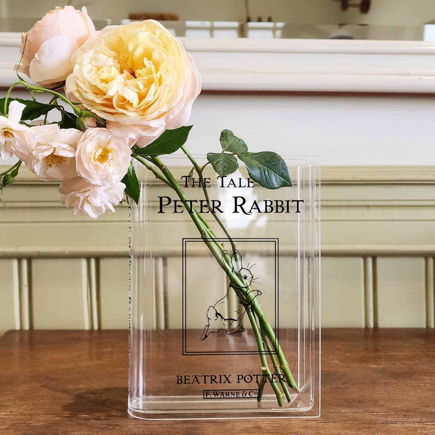 NORDORA The Tale of Peter Rabbit Acrylic Book Vase