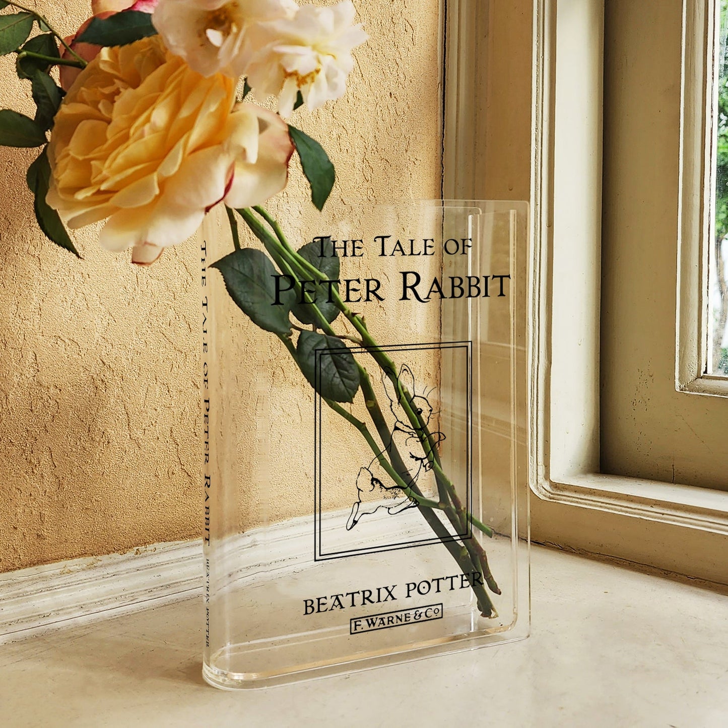 NORDORA The Tale of Peter Rabbit Acrylic Book Vase