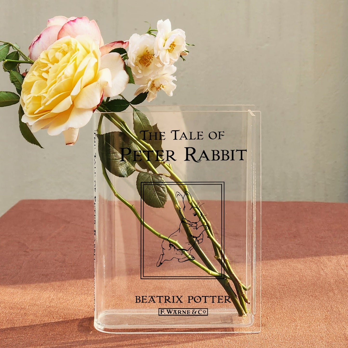 NORDORA The Tale of Peter Rabbit Acrylic Book Vase