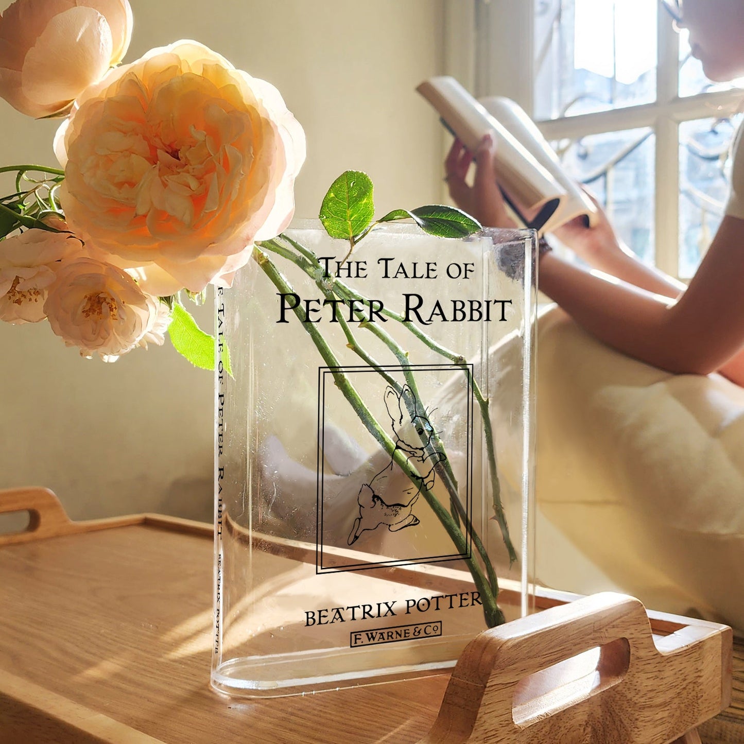 NORDORA The Tale of Peter Rabbit Acrylic Book Vase