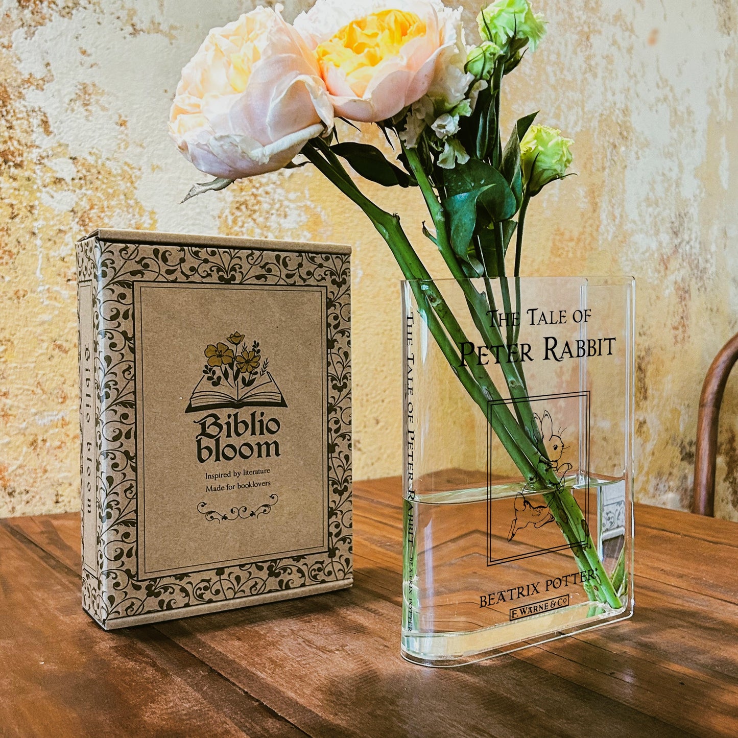 NORDORA The Tale of Peter Rabbit Acrylic Book Vase