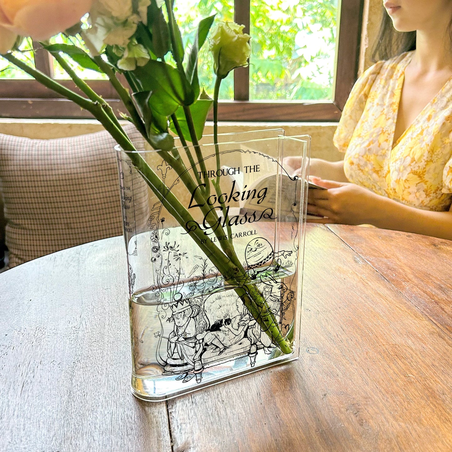 NORDORA Through the Looking-Glass Acrylic Book Vase