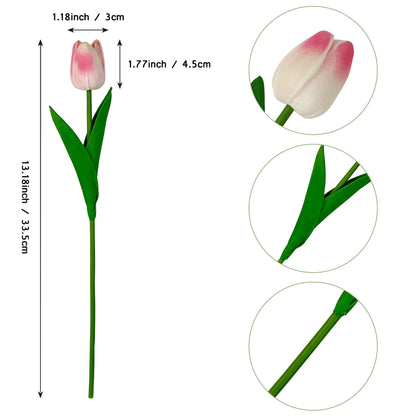 NORDORA 10PCS Artificial Tulips