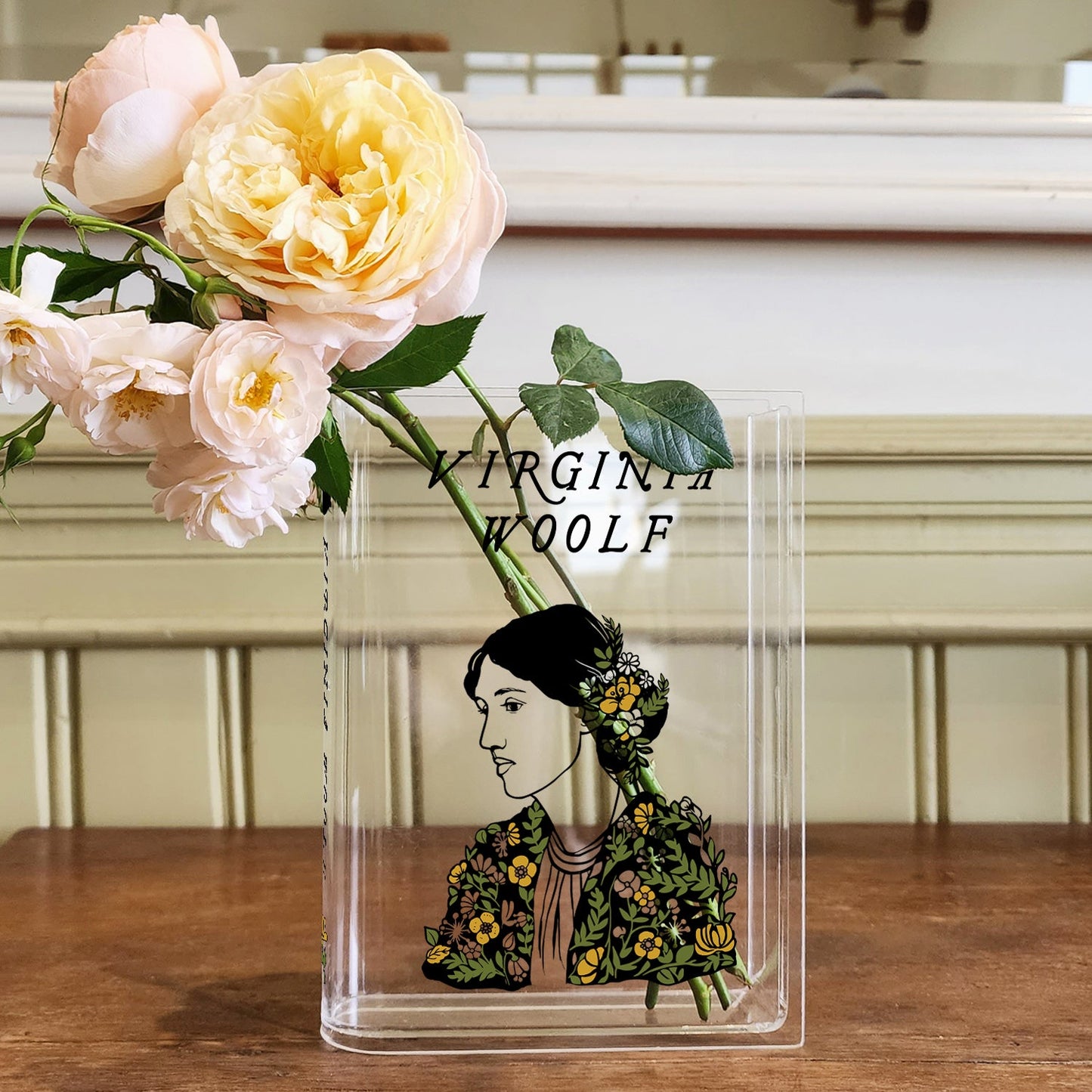 NORDORA Virginia Woolf Acrylic Book Vase