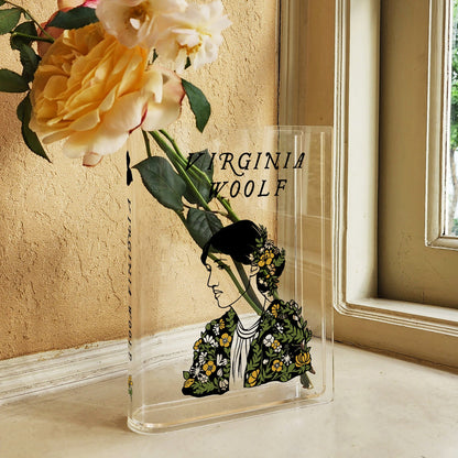 NORDORA Virginia Woolf Acrylic Book Vase