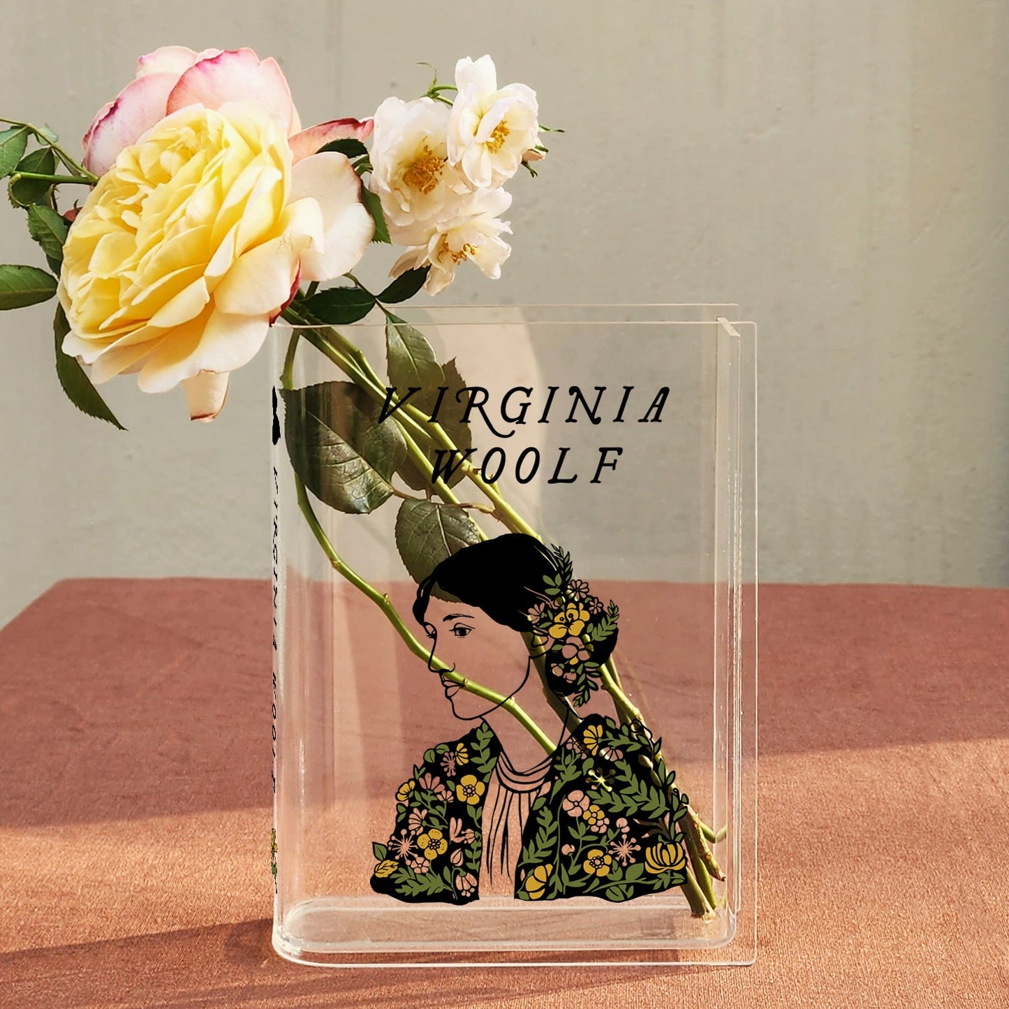 NORDORA Virginia Woolf Acrylic Book Vase