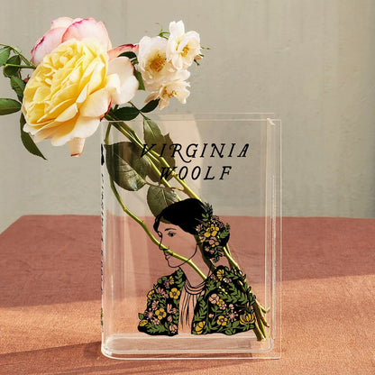 NORDORA Virginia Woolf Acrylic Book Vase