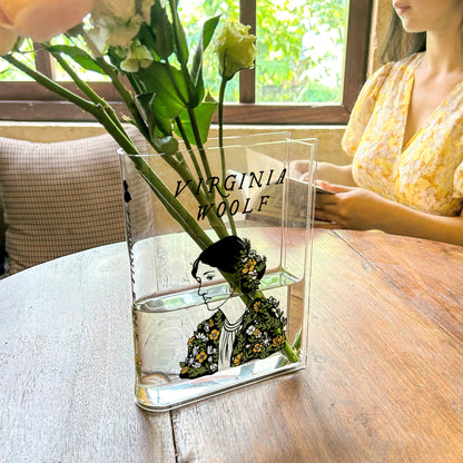 NORDORA Virginia Woolf Acrylic Book Vase