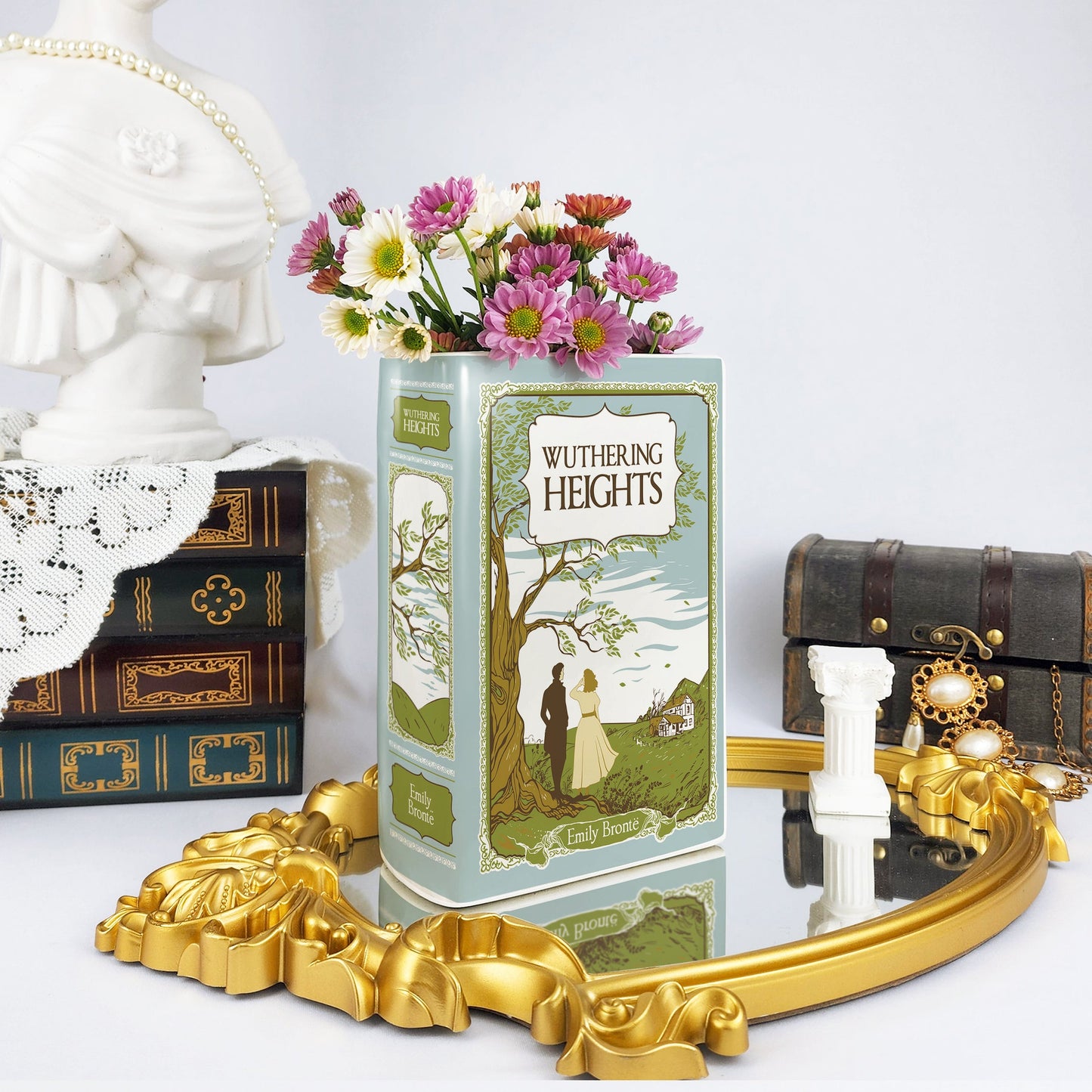 NORDORA Wuthering Heights Ceramic Book Vase