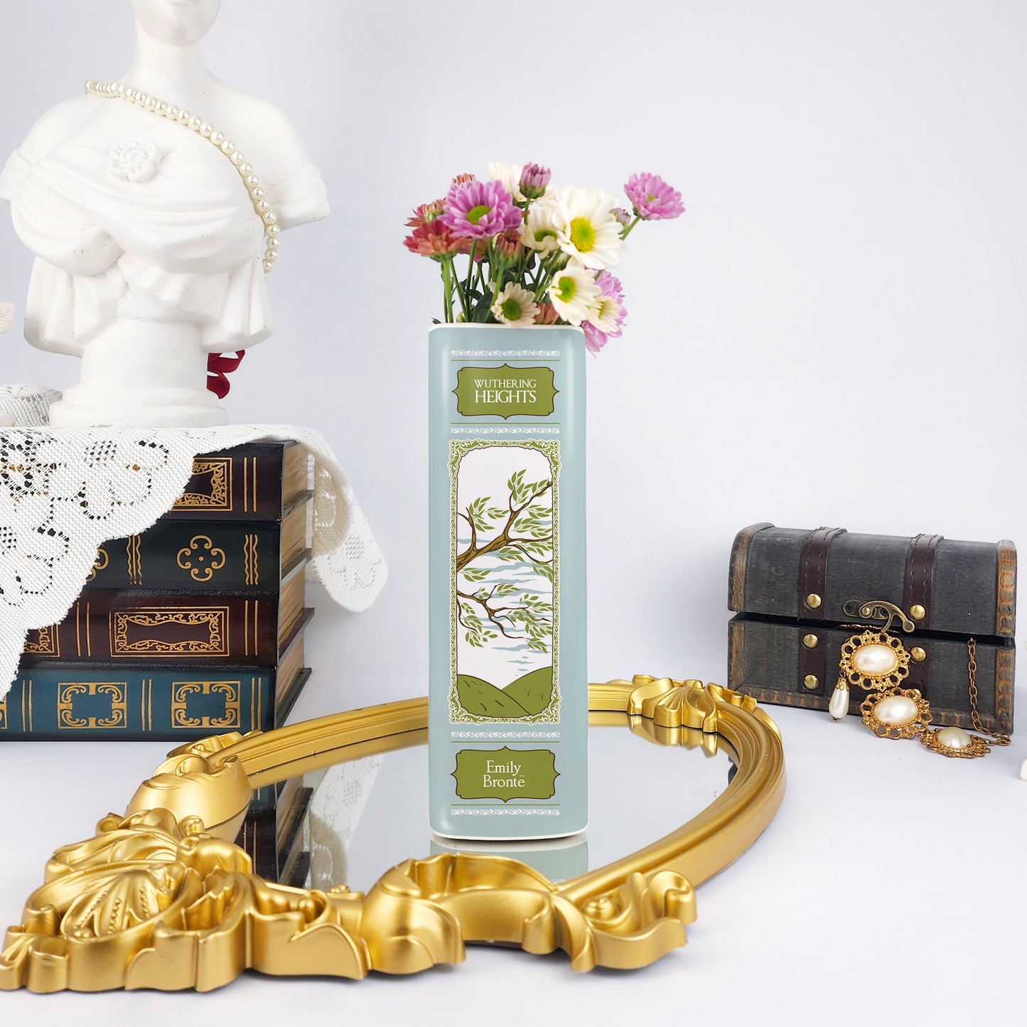 NORDORA Wuthering Heights Ceramic Book Vase