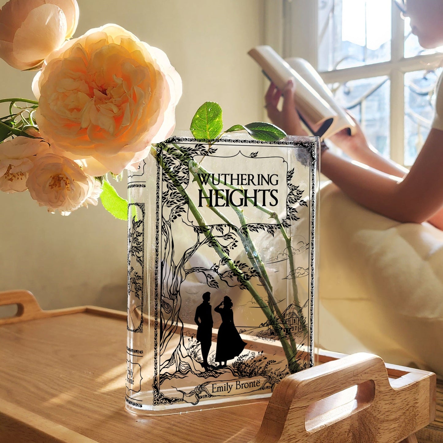 NORDORA Wuthering Heights Acrylic Book Vase
