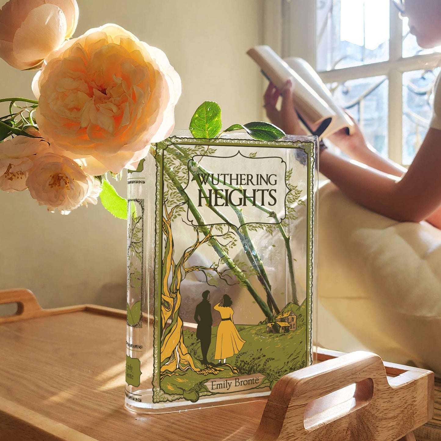NORDORA Wuthering Heights Acrylic Book Vase