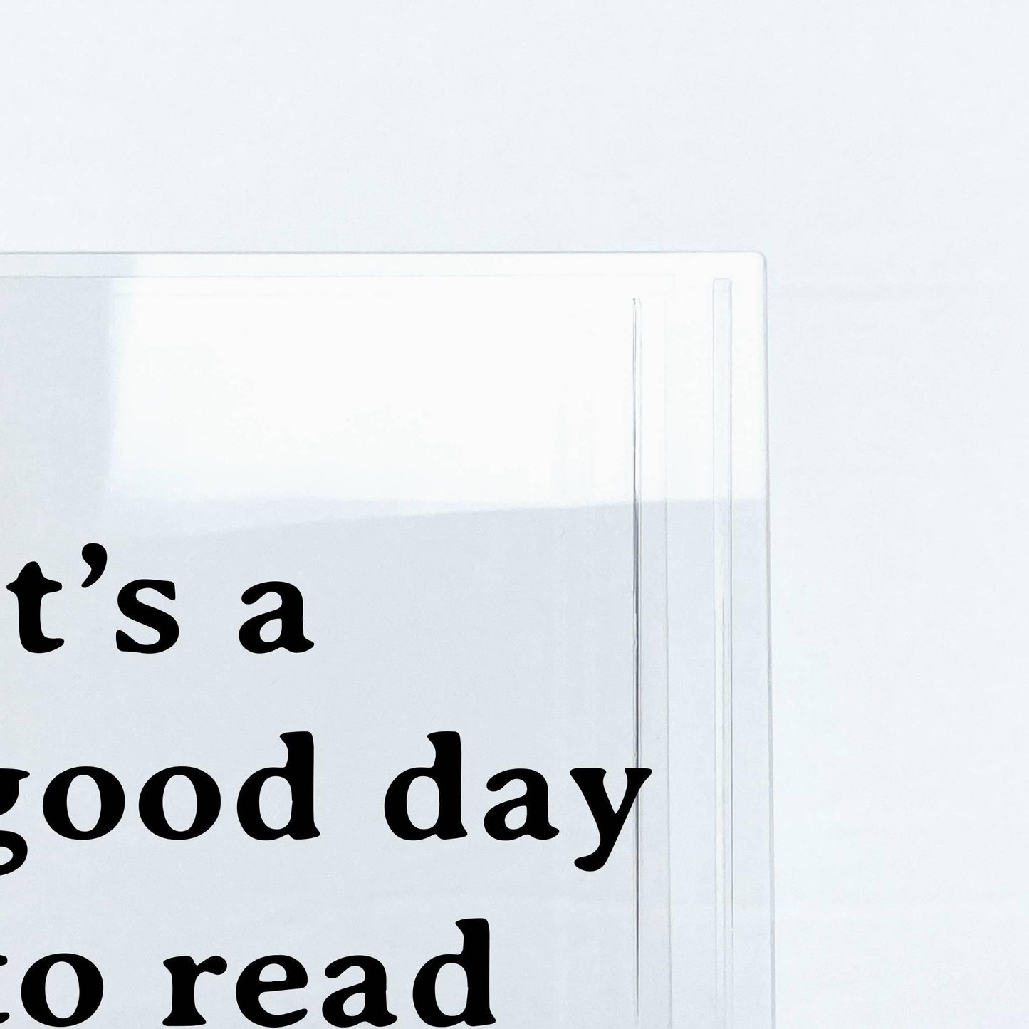 NORDORA It's A Good Day To Read A Book Acrylic Book Vase