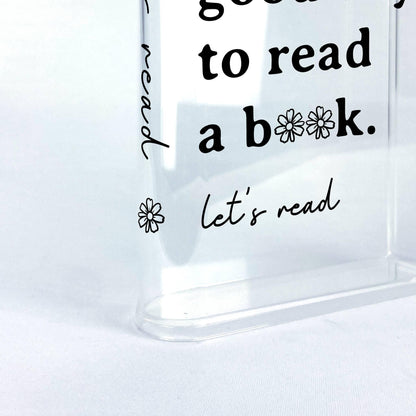 NORDORA It's A Good Day To Read A Book Acrylic Book Vase