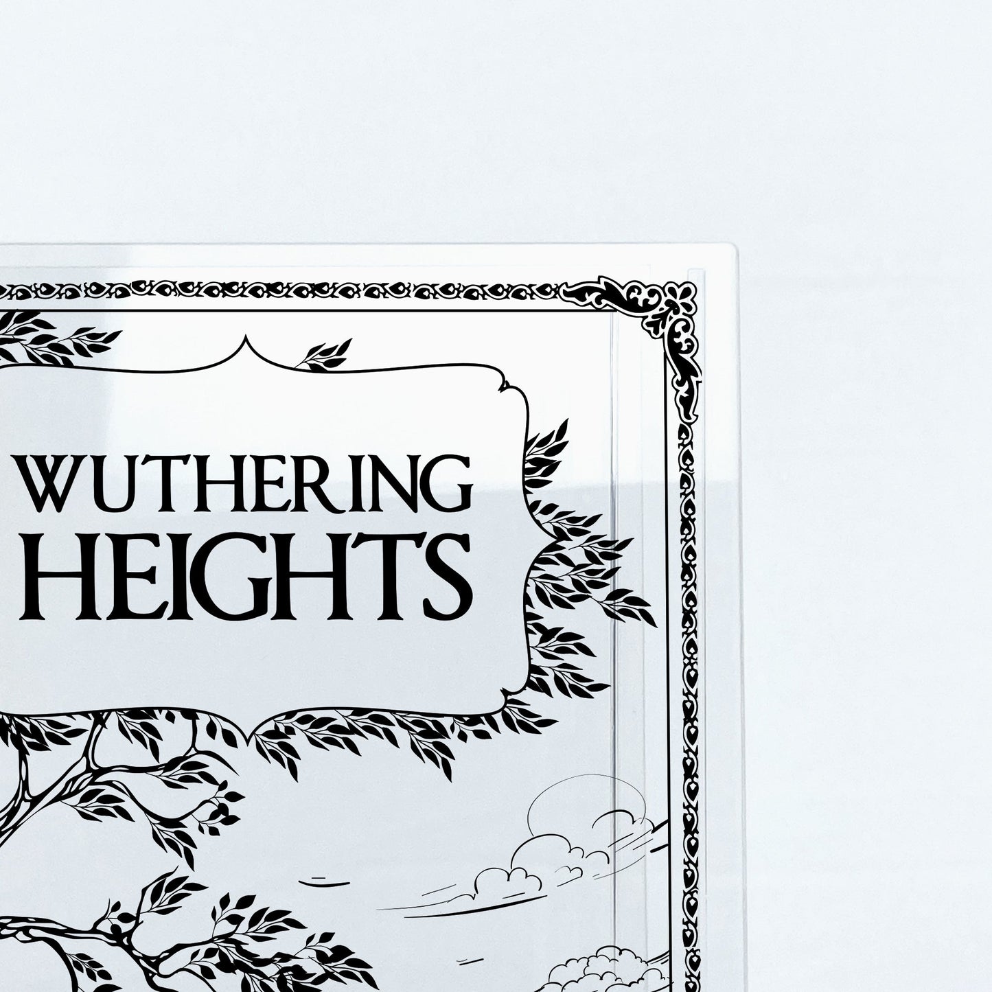 NORDORA Wuthering Heights Acrylic Book Vase