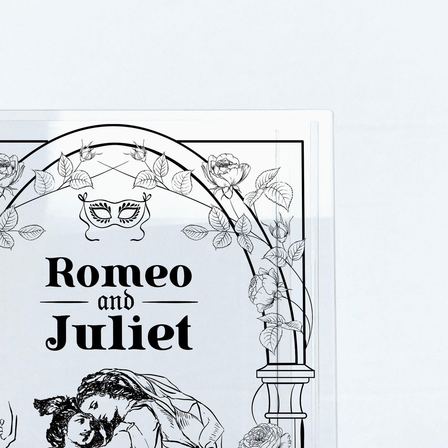 NORDORA Romeo and Juliet Acrylic Book Vase